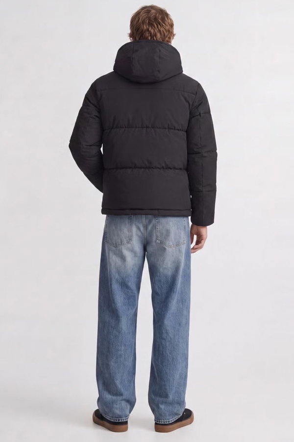 Jack & Jones Jjgalaxy Puffer Erkek Şişme Mont SIYAH