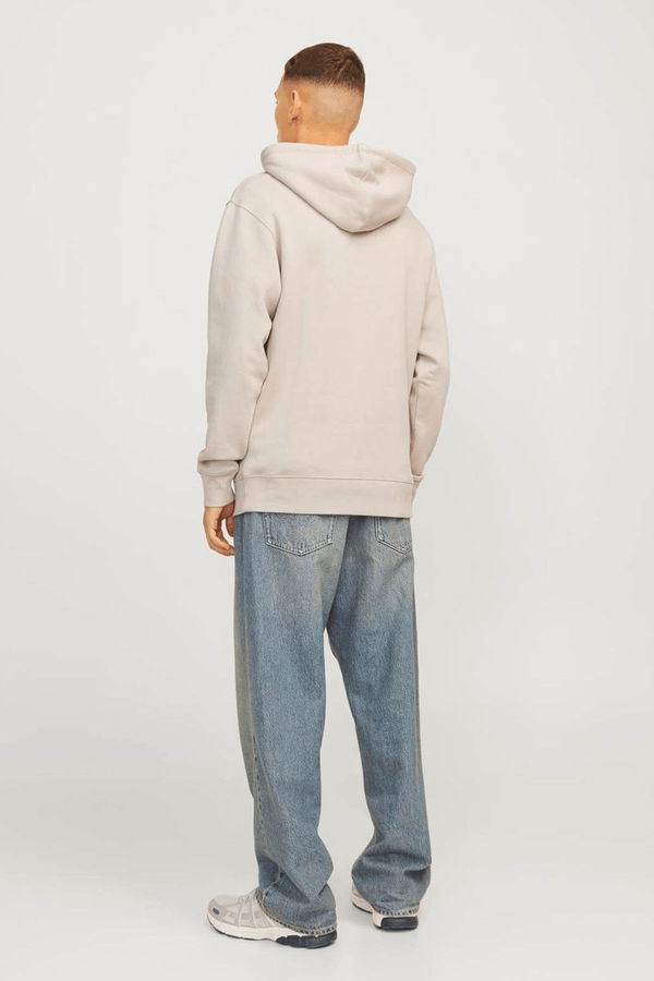 Jack & Jones Kanguru Cepli Erkek Sweat BEJ