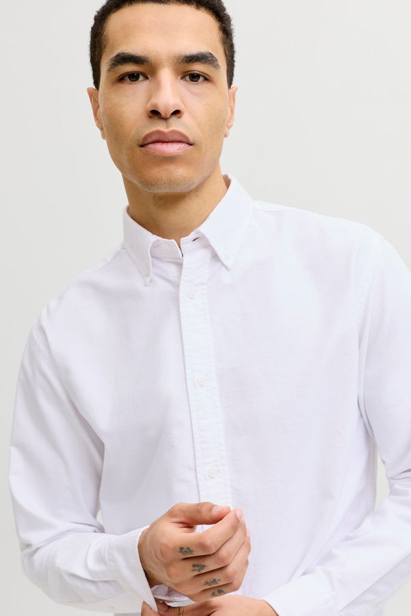 Jack & Jones Normal Kesim Erkek Gömlek Beyaz