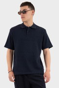 Jack & Jones Polo Yaka Erkek T-shirt LACIVERT