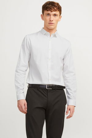 Jack & Jones Slim Fit Erkek Gömlek BEYAZ Jack & Jones Slim Fit Erkek Gömlek BEYAZ