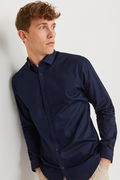 Jack & Jones Slim Fit Erkek Gömlek LACIVERT