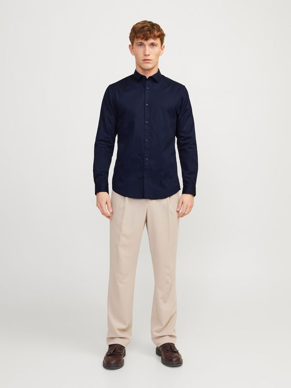 Jack & Jones Slim Fit Erkek Gömlek LACIVERT Jack & Jones Slim Fit Erkek Gömlek LACIVERT