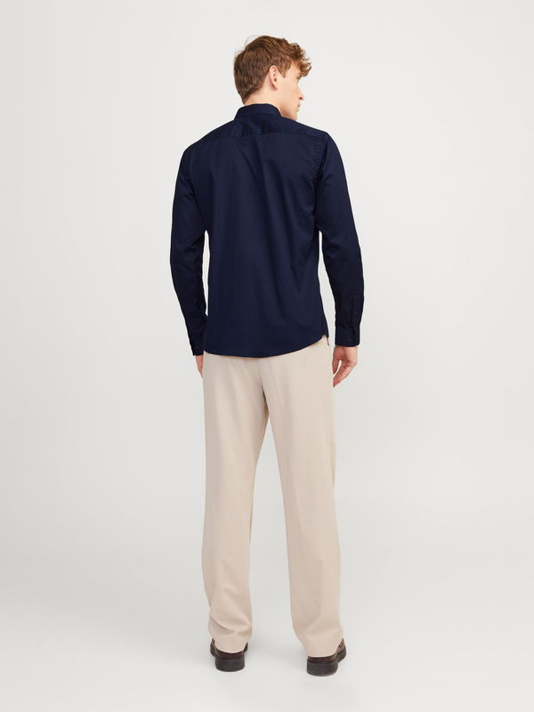 Jack & Jones Slim Fit Erkek Gömlek LACIVERT Jack & Jones Slim Fit Erkek Gömlek LACIVERT