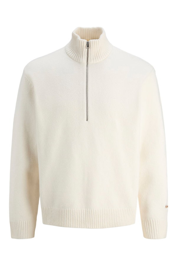 Jack & Jones Yarım Fermuarlı Erkek Kazak EKRU