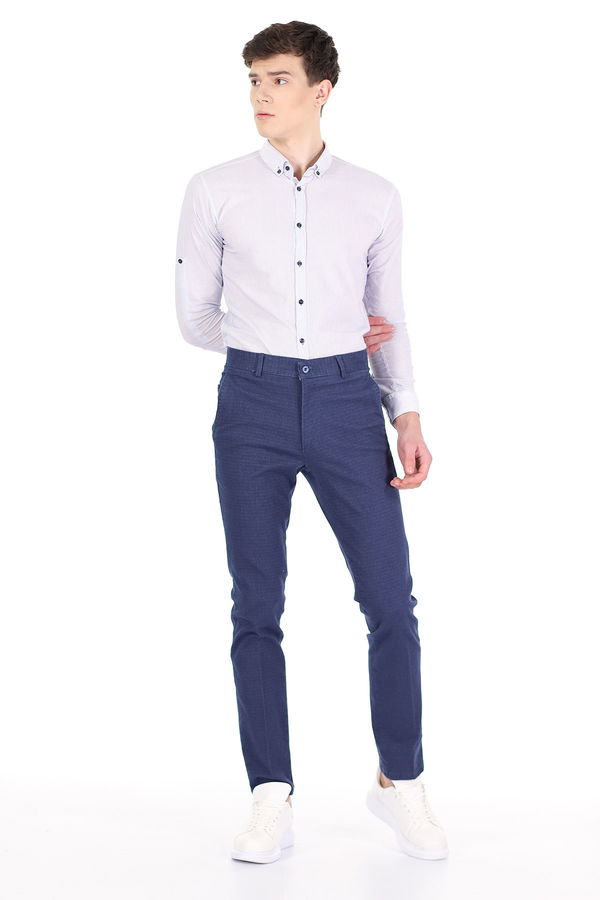 Jakarlı Pantolon LACIVERT Jakarlı Pantolon LACIVERT