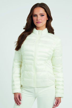 Guess Çift Taraflı Şişme Mont BEYAZ Guess Çift Taraflı Şişme Mont BEYAZ