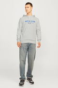 Jack & Jones Baskılı Erkek Sweat GRİ