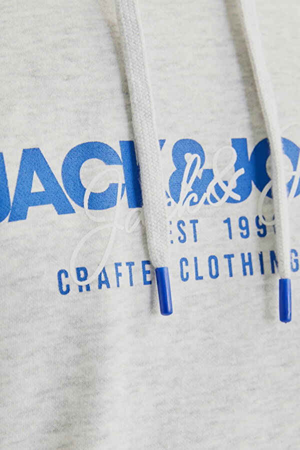 Jack & Jones Baskılı Erkek Sweat GRİ