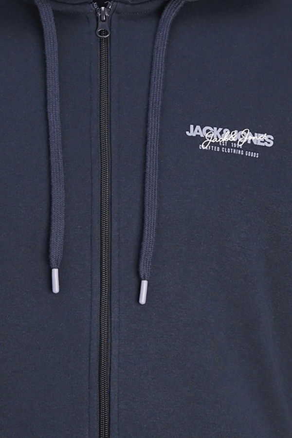 Jack & Jones Fermuarlı Erkek Sweat LACİVERT