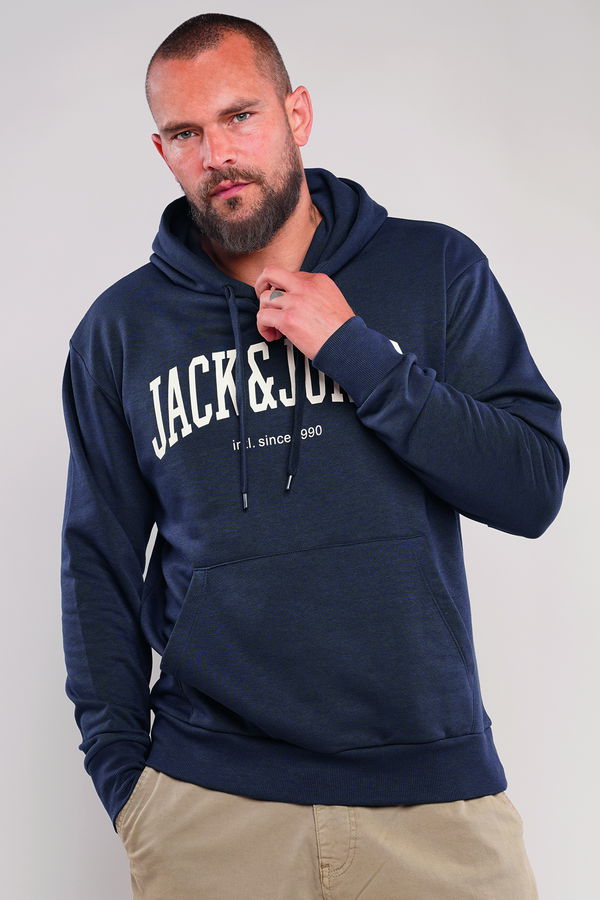 Jack & Jones Kapüşonlu Erkek Sweat LACİVERT