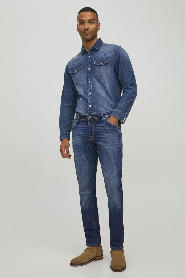 Jack & Jones Erkek Jean Pantolon MAVİ