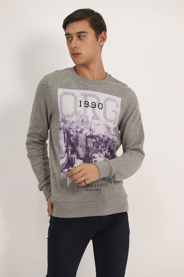 Jack & Jones Baskılı Sweat GRI Jack & Jones Baskılı Sweat GRI