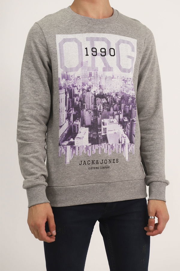 Jack & Jones Baskılı Sweat GRI Jack & Jones Baskılı Sweat GRI
