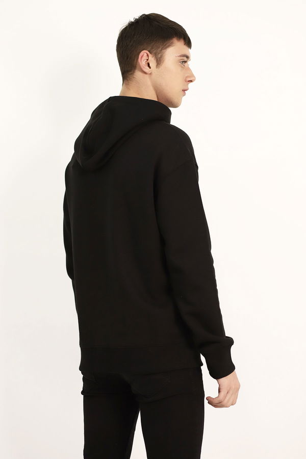 Jack & Jones Kapüşonlu Baskılı Sweat SIYAH Jack & Jones Kapüşonlu Baskılı Sweat SIYAH