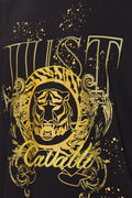 Just Cavalli Erkek T-shirt SİYAH-GOLD