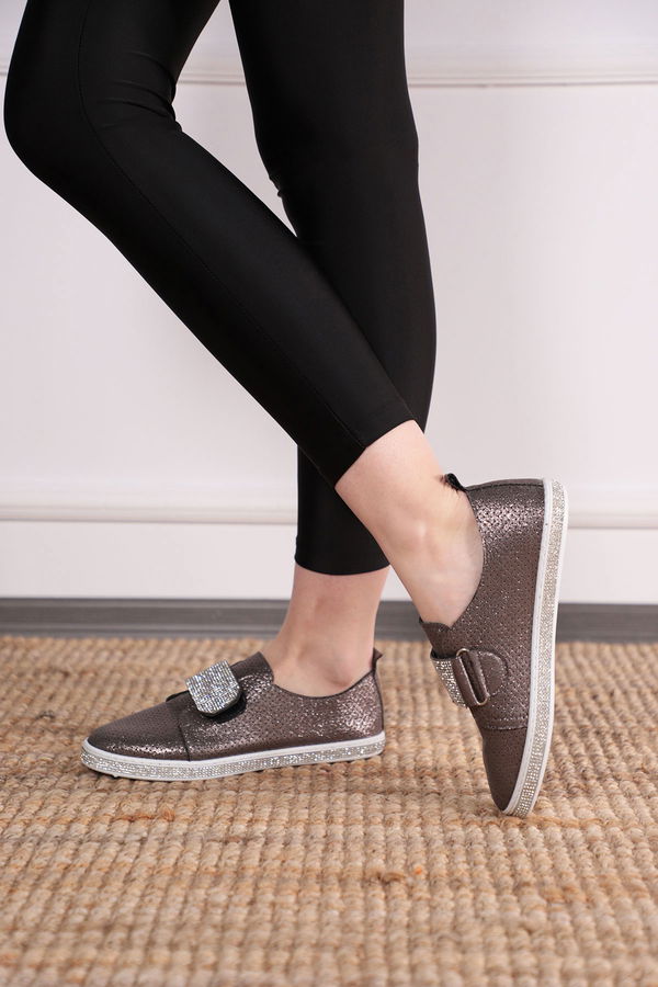 Pul Detaylı Spor Ayakkabı PLATIN Pul Detaylı Spor Ayakkabı PLATIN