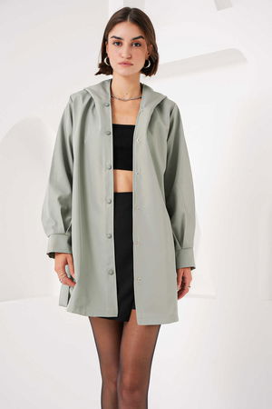 Gabria Çıtçıtlı Trenchcoat MINT Gabria Çıtçıtlı Trenchcoat MINT