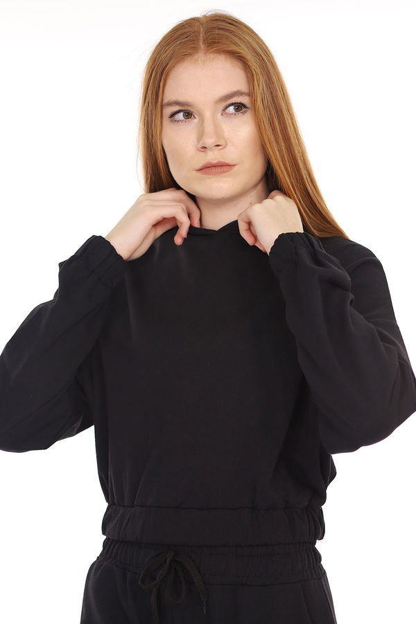 Kapüşonlu Mini Sweat SIYAH Kapüşonlu Mini Sweat SIYAH