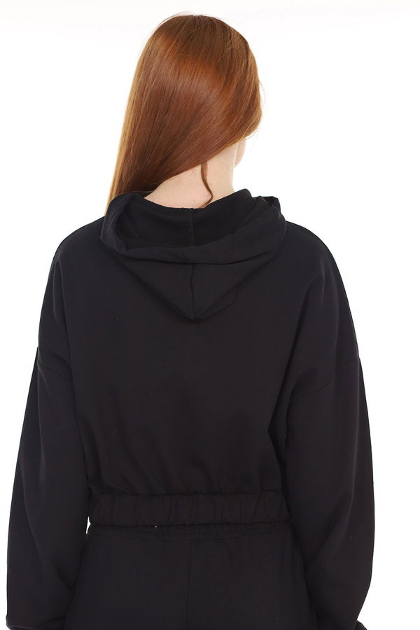 Kapüşonlu Mini Sweat SIYAH Kapüşonlu Mini Sweat SIYAH