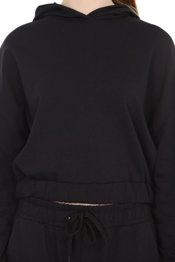 Kapüşonlu Mini Sweat SIYAH Kapüşonlu Mini Sweat SIYAH