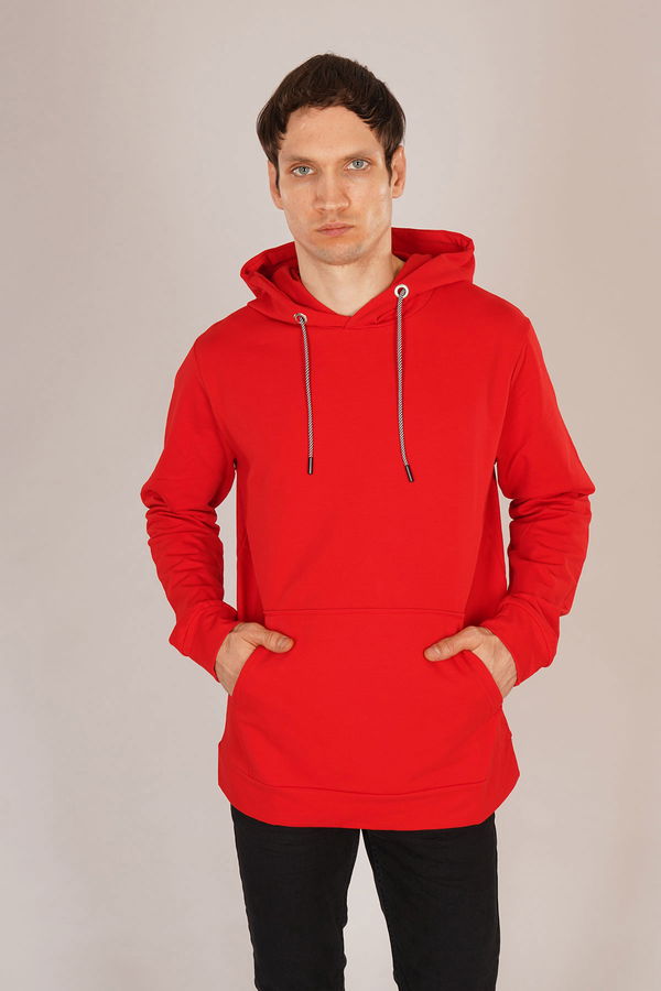 Kapüşonlu Sweat KIRMIZI Kapüşonlu Sweat KIRMIZI