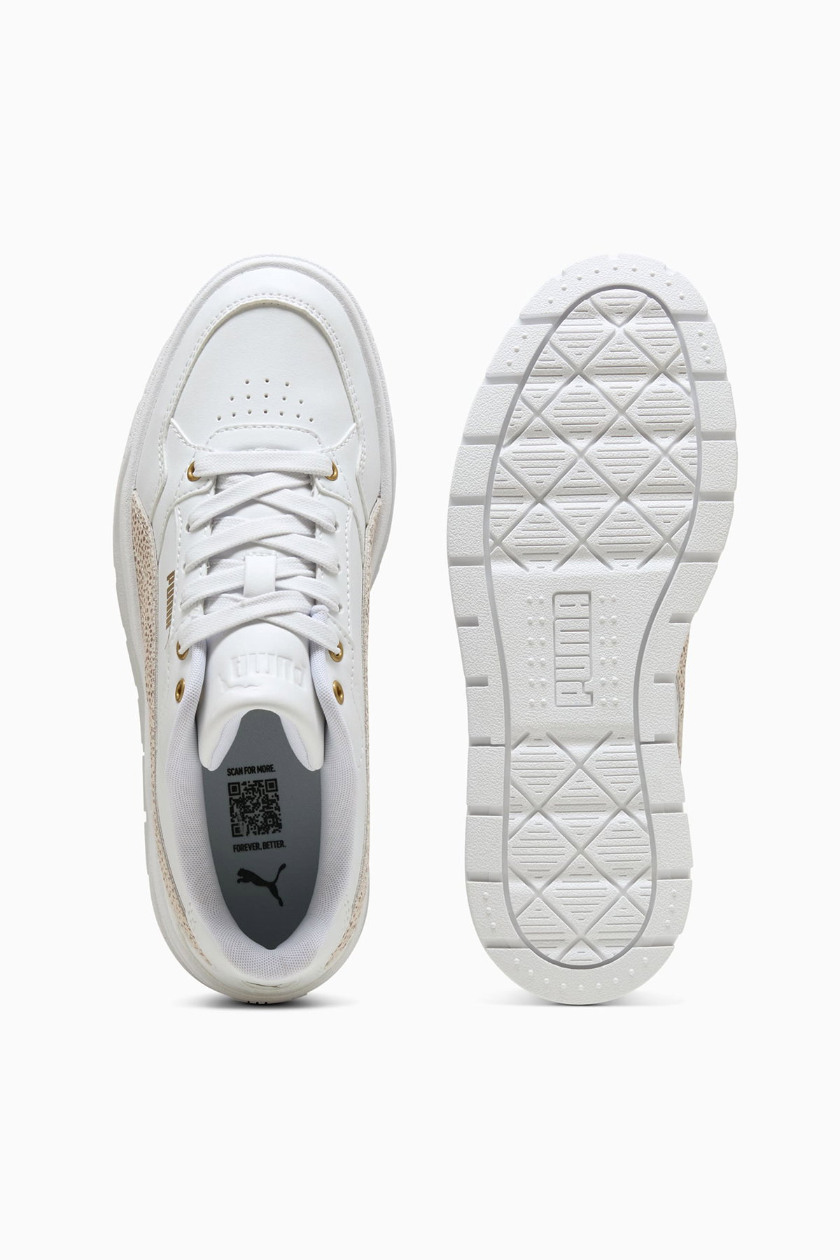 Puma Karmen II Idol Metallic 3 Kadın Spor Ayakkabı Beyaz