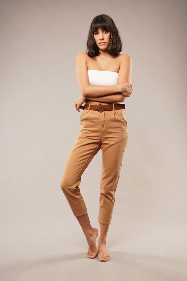 Kemerli Pantolon CAMEL Kemerli Pantolon CAMEL