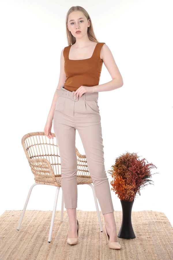 Kemerli Pantolon TAS Kemerli Pantolon TAS