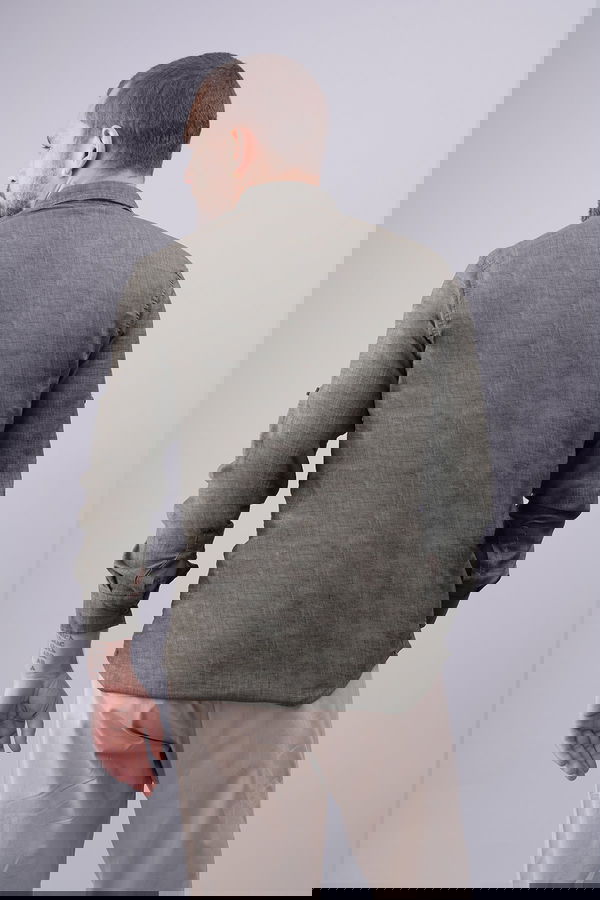 Keten Gömlek HAKI Keten Gömlek HAKI