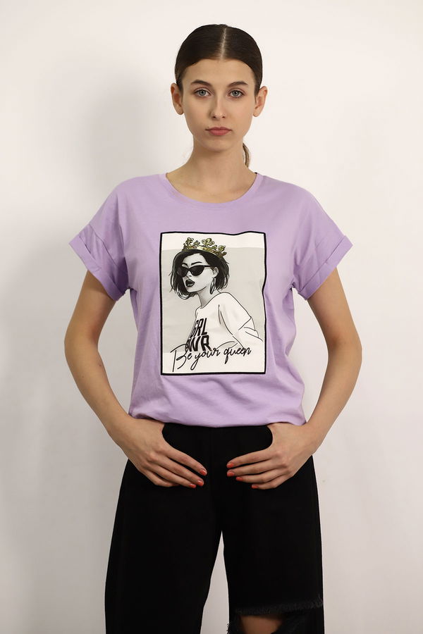 Gabria Kız Baskılı T-shirt