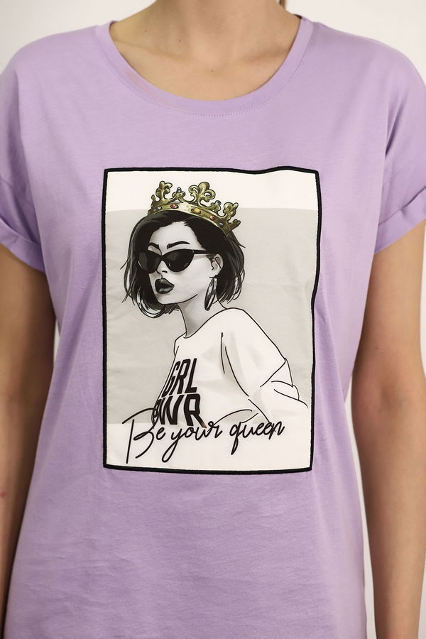 Gabria Kız Baskılı T-shirt