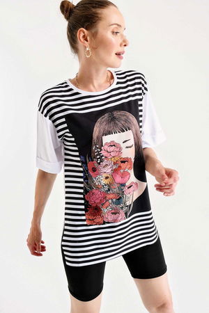 Gabria Kız Basklı T-shirt Gabria Kız Basklı T-shirt