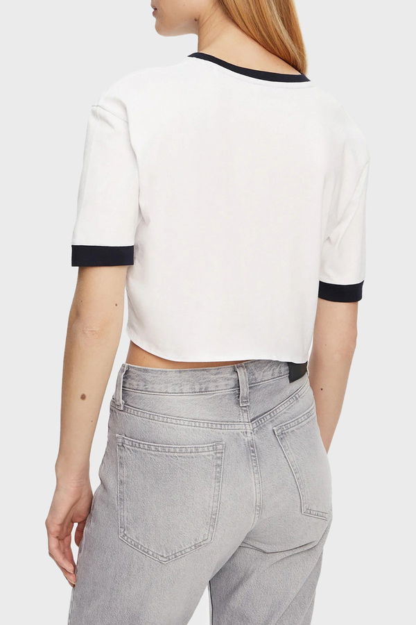 Guess Ön Bağlamalı Kadın T-shirt Beyaz