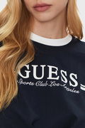 Guess Ön Bağlamalı Kadın T-shirt Lacivert