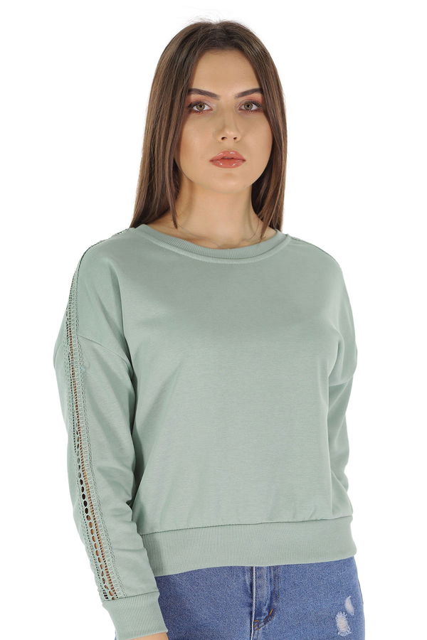 Kol Dantel Detaylı Sweat MINT Kol Dantel Detaylı Sweat MINT