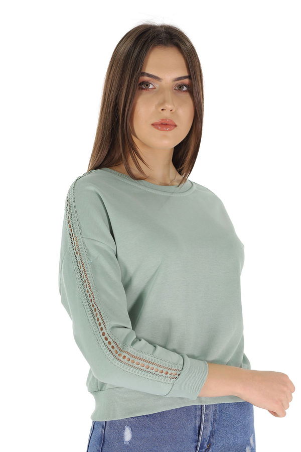 Kol Dantel Detaylı Sweat MINT Kol Dantel Detaylı Sweat MINT