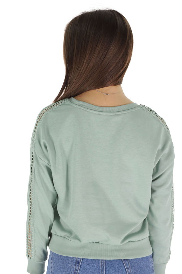 Kol Dantel Detaylı Sweat MINT Kol Dantel Detaylı Sweat MINT