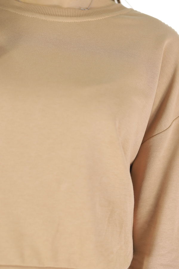 Kol Dantel Detaylı Sweat CAMEL Kol Dantel Detaylı Sweat CAMEL