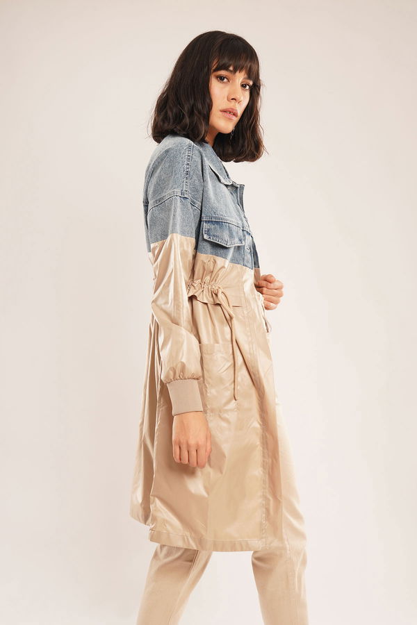 Kot Detaylı Trenchcoat BEJ Kot Detaylı Trenchcoat BEJ