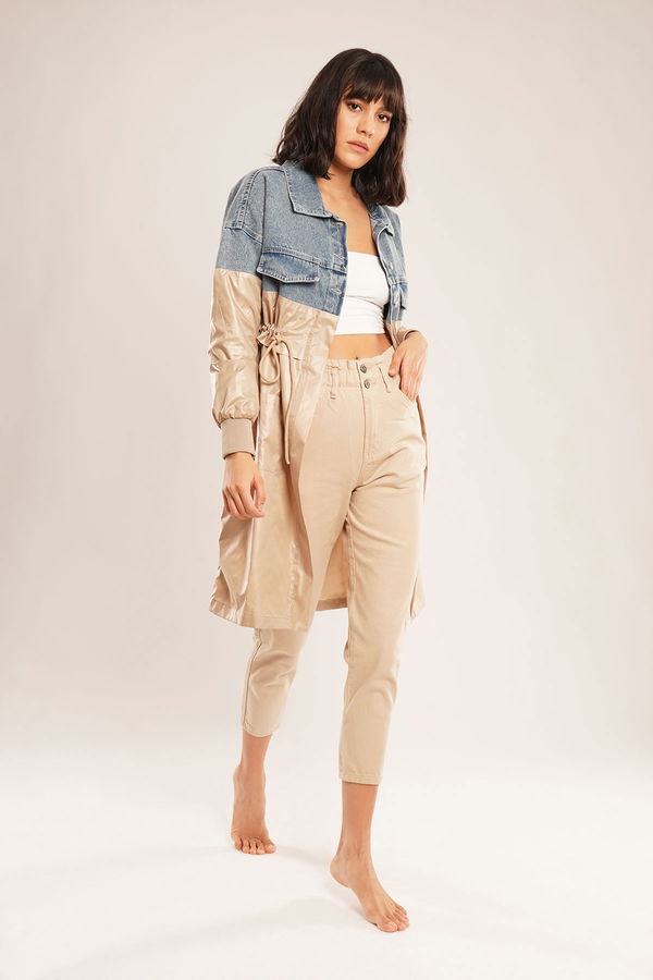 Kot Detaylı Trenchcoat BEJ Kot Detaylı Trenchcoat BEJ