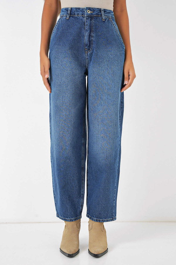 Gabria Yüksek Bel Baggy Jean Pantolon MAVI Gabria Yüksek Bel Baggy Jean Pantolon MAVI