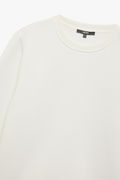Koton Erkek Bisiklet Yaka Basic Sweatshirt EKRU