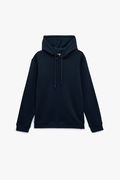 Koton Erkek Şardonlu Basic Kapşonlu Sweatshirt LACIVERT