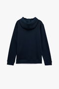Koton Erkek Şardonlu Basic Kapşonlu Sweatshirt LACIVERT