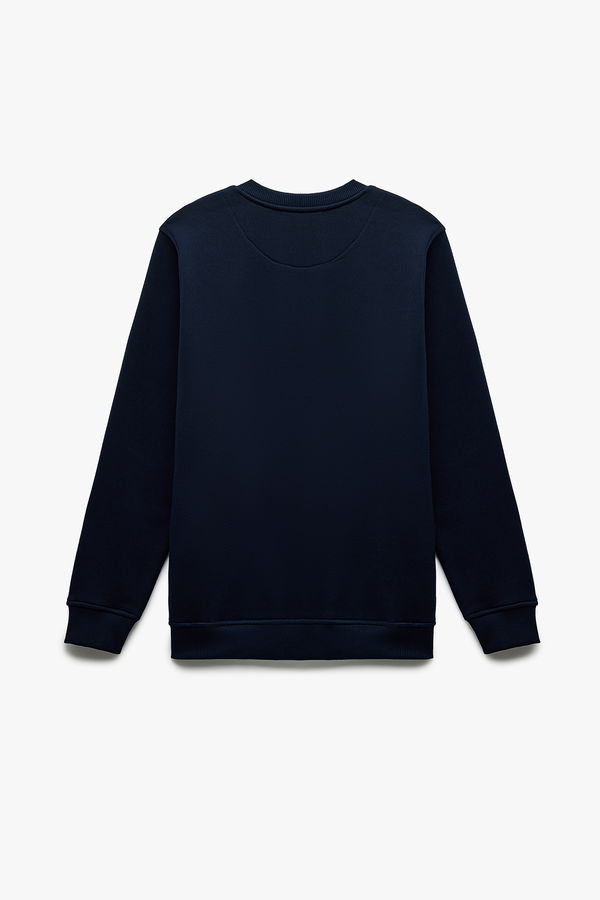 Koton Erkek Şardonlu Basic Sweatshirt LACIVERT Koton Erkek Şardonlu Basic Sweatshirt LACIVERT