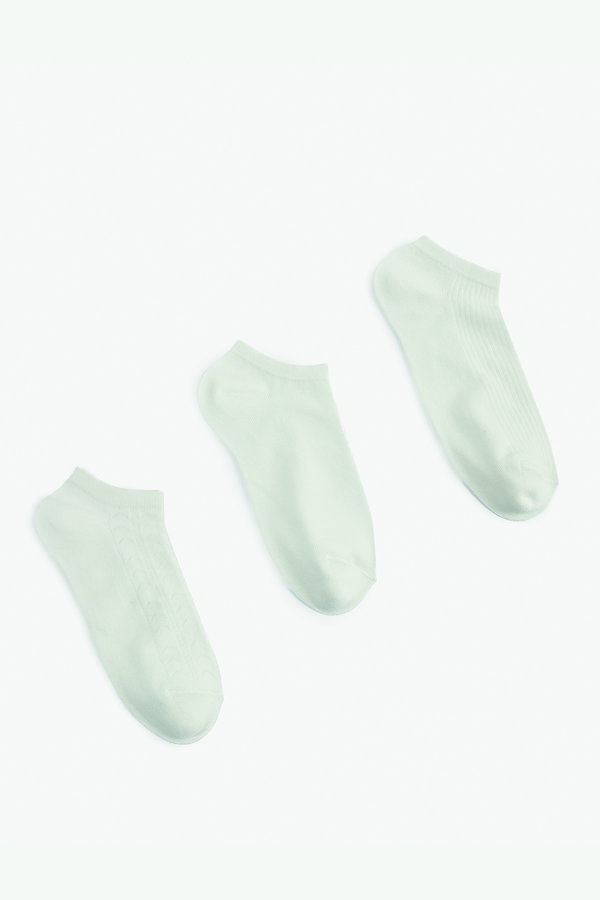 Koton Kadın 3li Patik Çorap BEYAZ