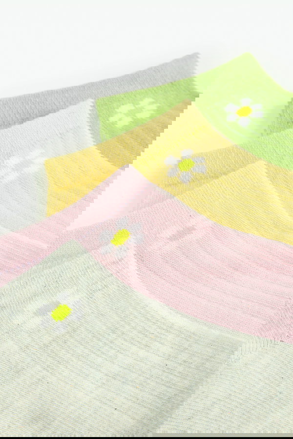 Koton Kadın 4li Lastik Detaylı Yoga Çorabı Seti Çok Renkli