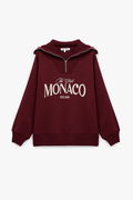 Koton Kadın Baskılı Sweatshirt BORDO