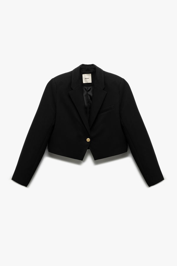Koton Kadın Blazer Ceket SIYAH Koton Kadın Blazer Ceket SIYAH
